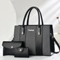 3-Piece Handbag Set - Shoulder Bag, Crossbody & Tote Combination