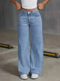 High-Waist Wide Vintage Straight Fit Jeans