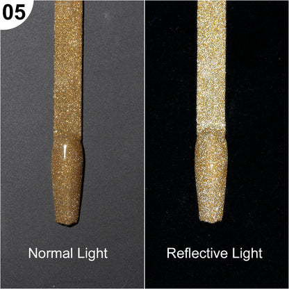 Super Reflective Disco Liner Gel Polish 12-Color Set - Nail Art Painting Collection