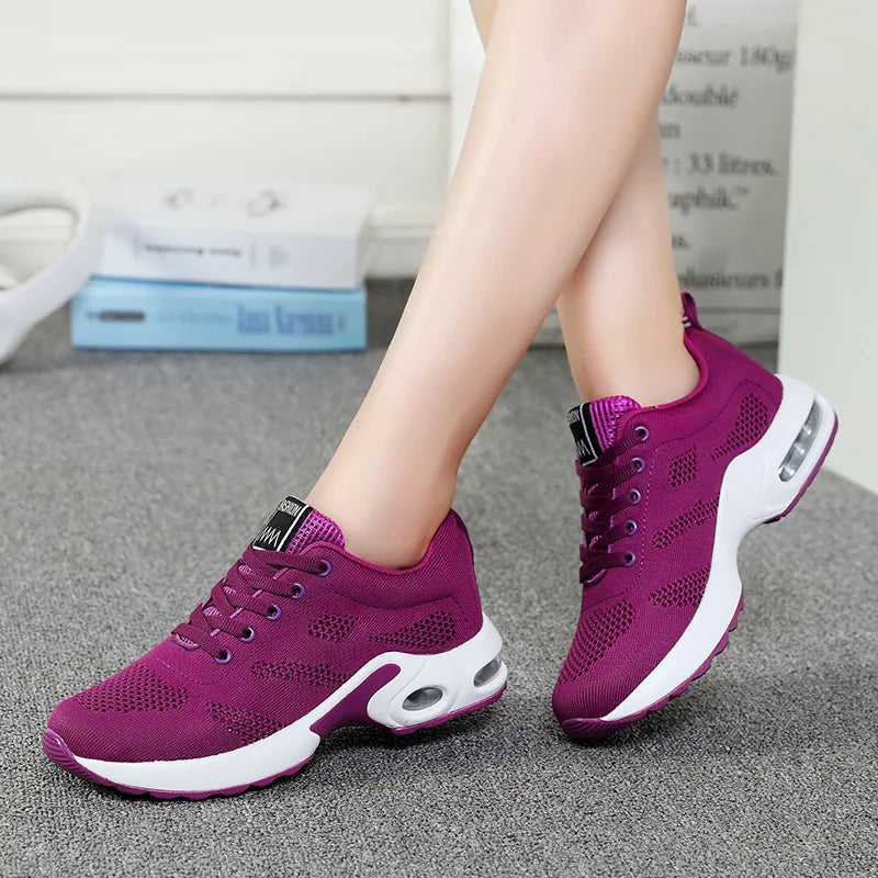 Mesh Running Shoes - Lightweight Casual Sneakers