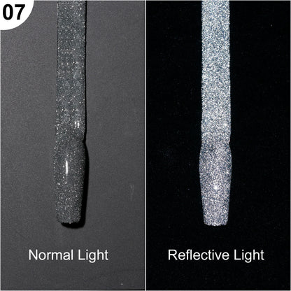 Super Reflective Disco Liner Gel Polish 12-Color Set - Nail Art Painting Collection