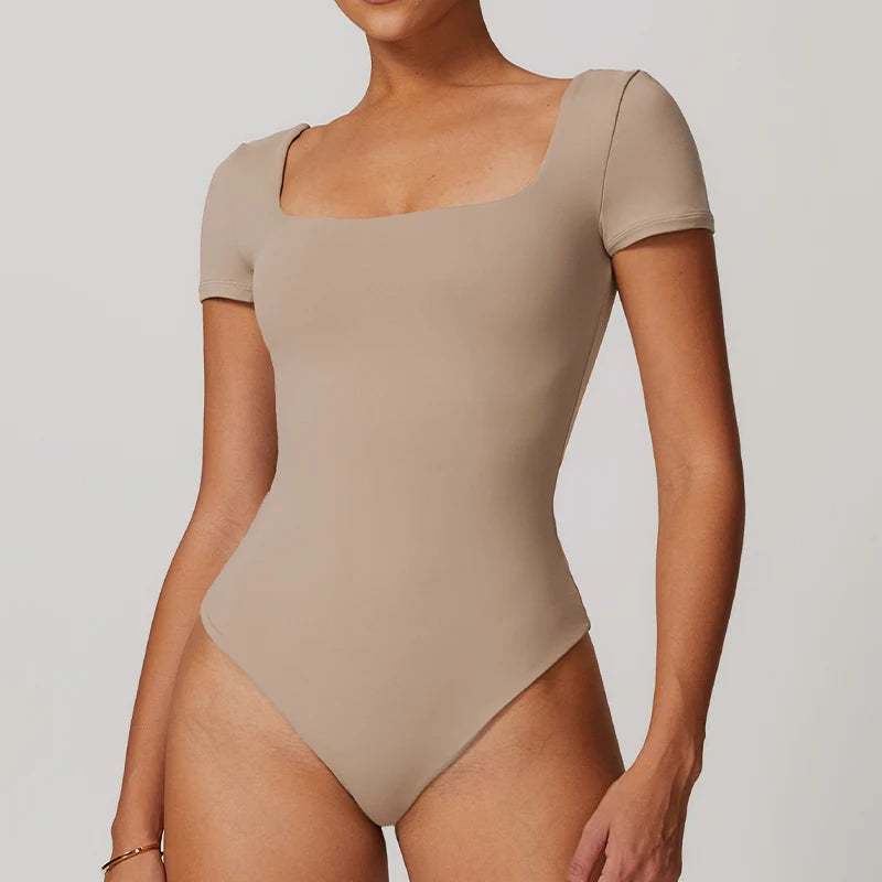 High-Waist Yoga Jumpsuit - Quick-Dry Breathable Activewear