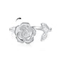 Adjustable Rose Flower Ring
