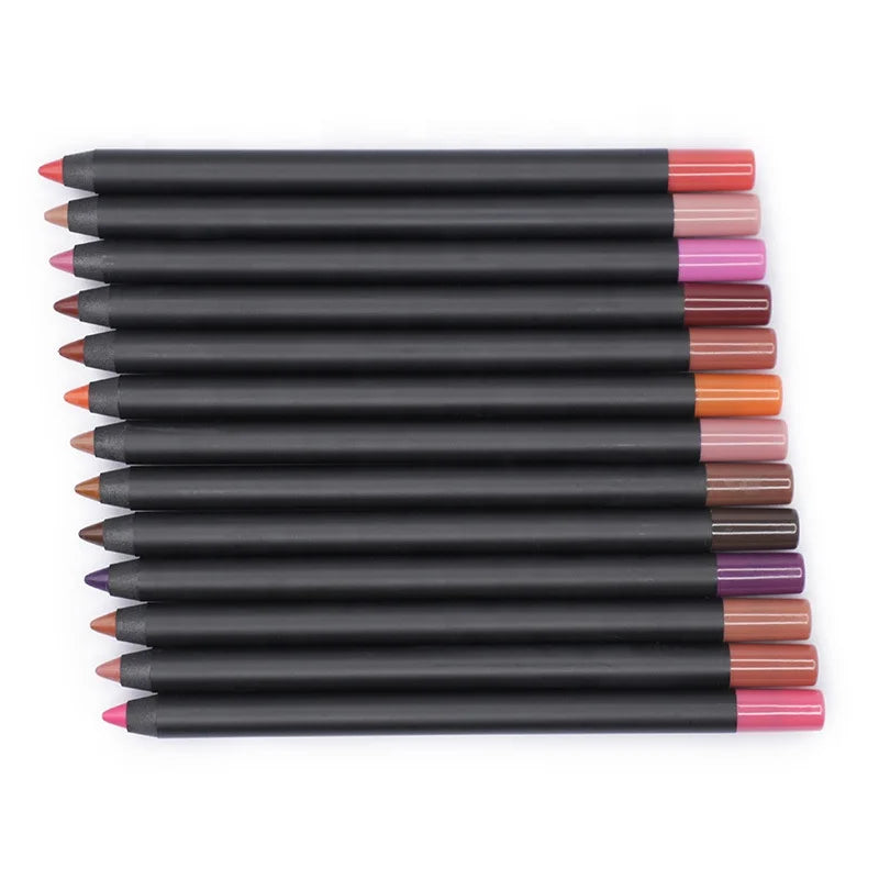 Matte Lip Liner Set - High Pigment Long-Lasting (13 Colors)