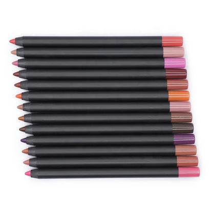 Matte Lip Liner Set - High Pigment Long-Lasting (13 Colors)