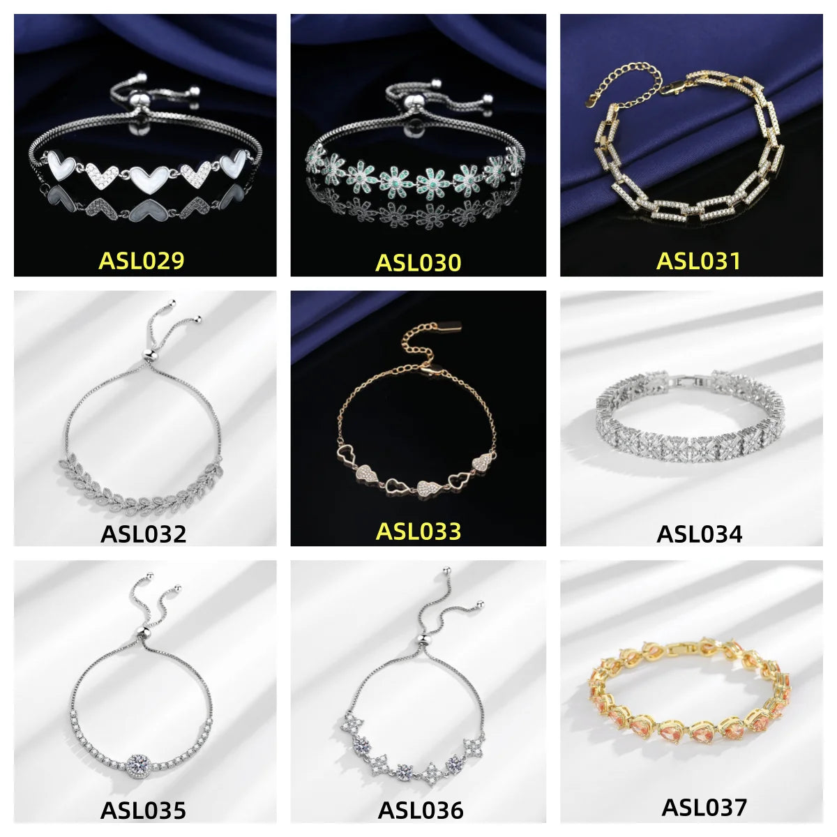 Moissanite Chain Link Bracelet 18K  Bracelet