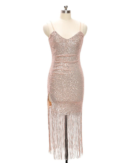 Sequin Shimmer Evening Dress