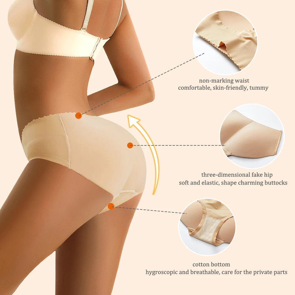 Padded Shapewear - Silicone Hip & Buttocks Enhancer Panties