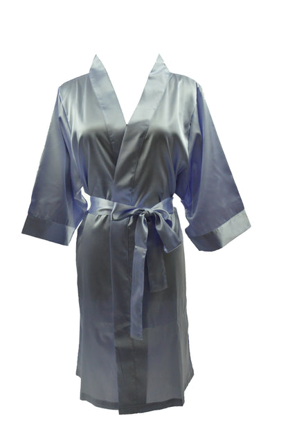 Women's Satin Kimono Robe - Short Silk Bridal Bridesmaid Wedding Robe