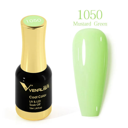 VENALISA Gel Nail Polish - No Wipe High Gloss Top Coat & Base Coat
