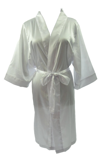 Women's Satin Kimono Robe - Short Silk Bridal Bridesmaid Wedding Robe