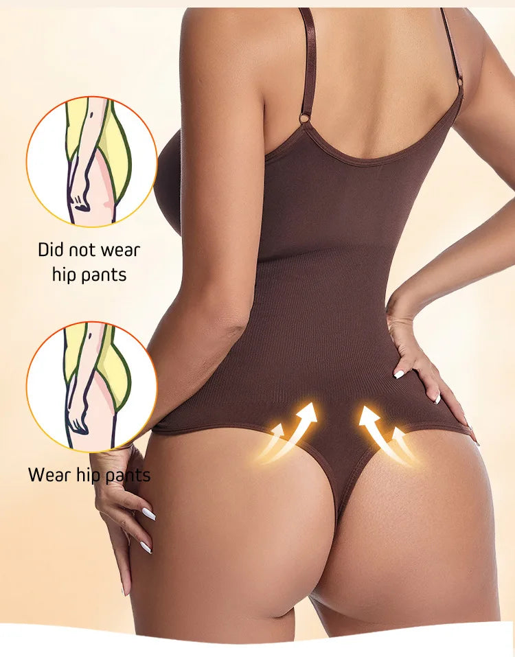 Women's Waist Trainer Shapewear Bodysuit - Full Body Slimming One-Piece