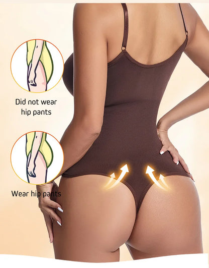 Women's Waist Trainer Shapewear Bodysuit - Full Body Slimming One-Piece