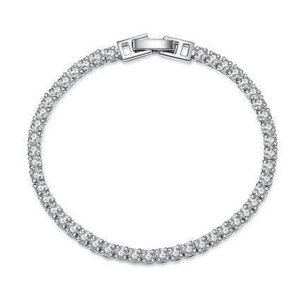 Moissanite Chain Link Bracelet 18K  Bracelet