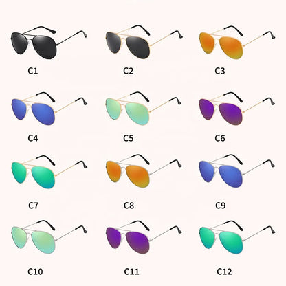 Classic Square Sunglasses - UV400 Mirrored Fashion Eyewear