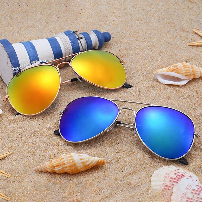 Classic Square Sunglasses - UV400 Mirrored Fashion Eyewear