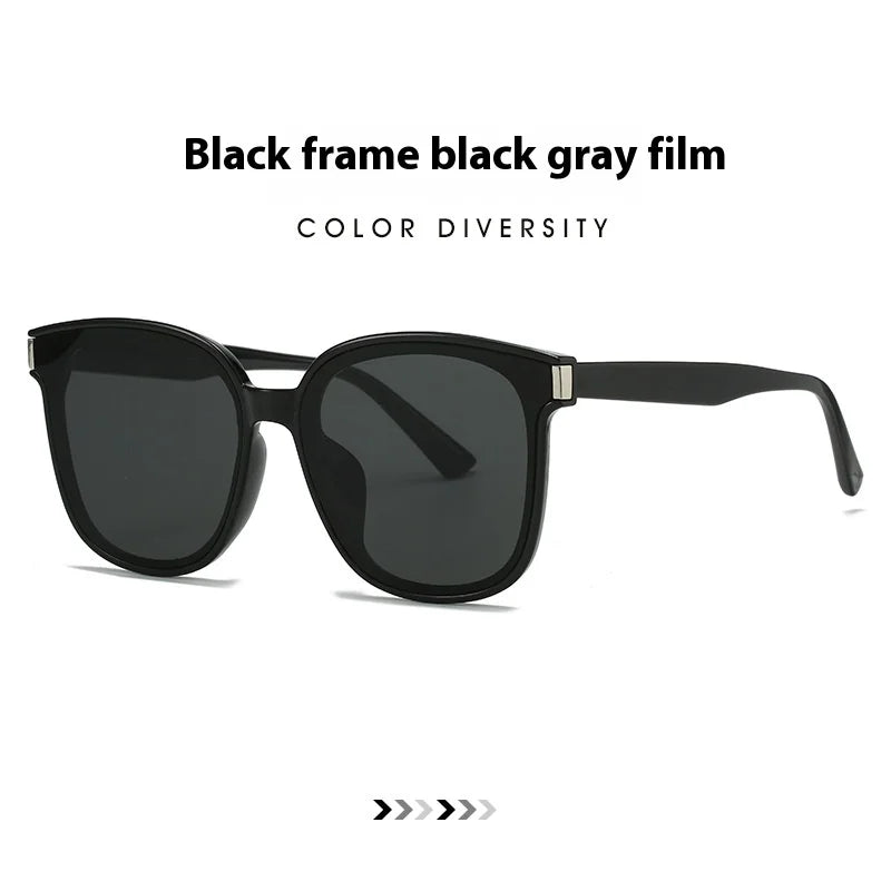 Square Frame Sunglasses - UV400 Protection Large Lens