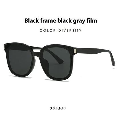 Square Frame Sunglasses - UV400 Protection Large Lens