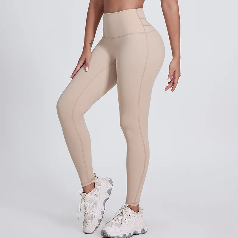 High Waist Butt Lifting Gym Leggings - Women's Workout Yoga Pants