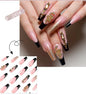 French Style Press-On Nails - 24 Piece Acrylic Artificial Nail Set