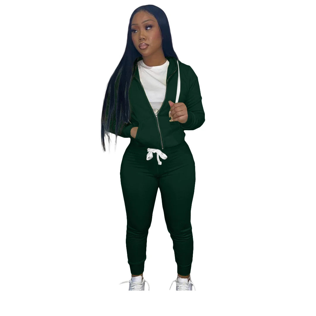 2-Piece Activewear Set - Hoodie & Joggers Sportswear
