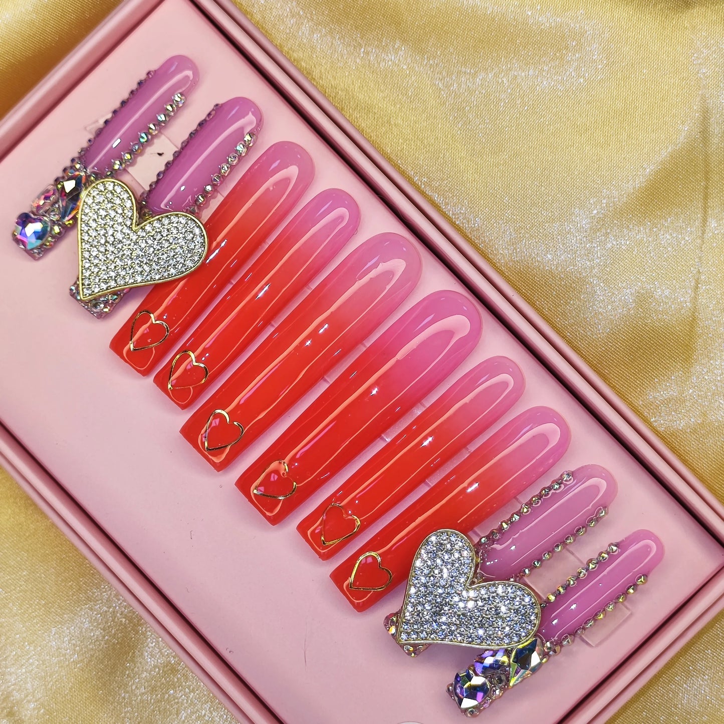 Press-On Nails - Handmade Artificial Fingernails Set