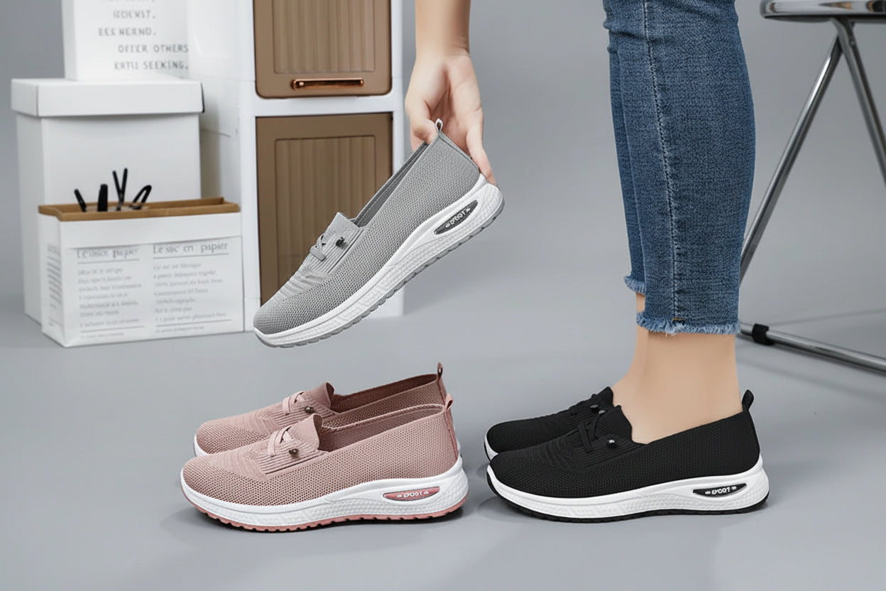 Women's Walking Sneakers - Lightweight Breathable Sport Shoes