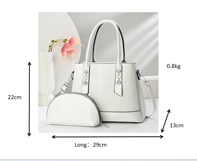 Bateli Luxury PU Leather Envelope Handbag - Chain Strap Shoulder Bag