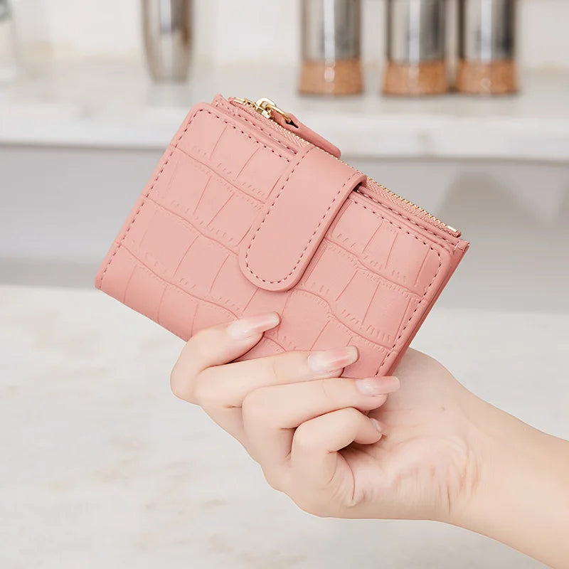 Crocodile Embossed PU Leather with Card Holder & Coin Pocket