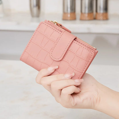 Crocodile Embossed PU Leather with Card Holder & Coin Pocket