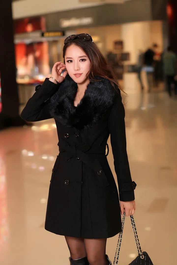 Double-Breasted Wool Coat