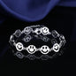 Moissanite Chain Link Bracelet 18K  Bracelet