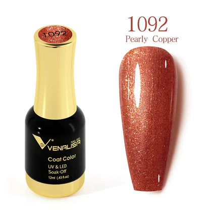 VENALISA Gel Nail Polish - No Wipe High Gloss Top Coat & Base Coat