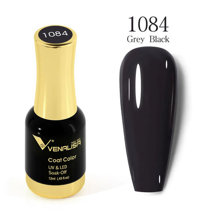 VENALISA Gel Nail Polish - No Wipe High Gloss Top Coat & Base Coat