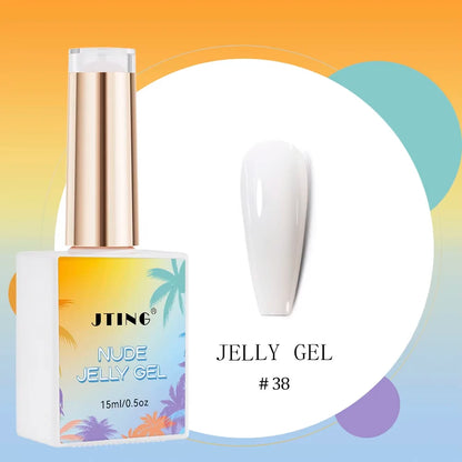 Jelly Gel Nail Polish with Neon & Nude Tones