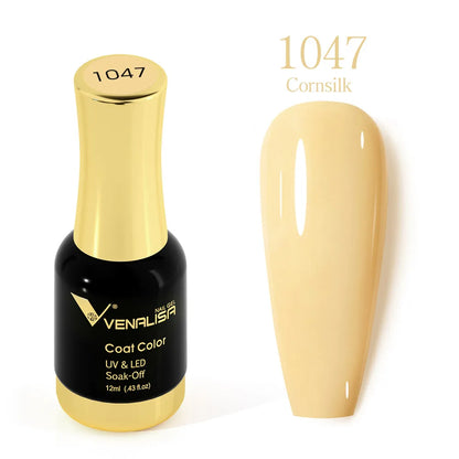 VENALISA Gel Nail Polish - No Wipe High Gloss Top Coat & Base Coat