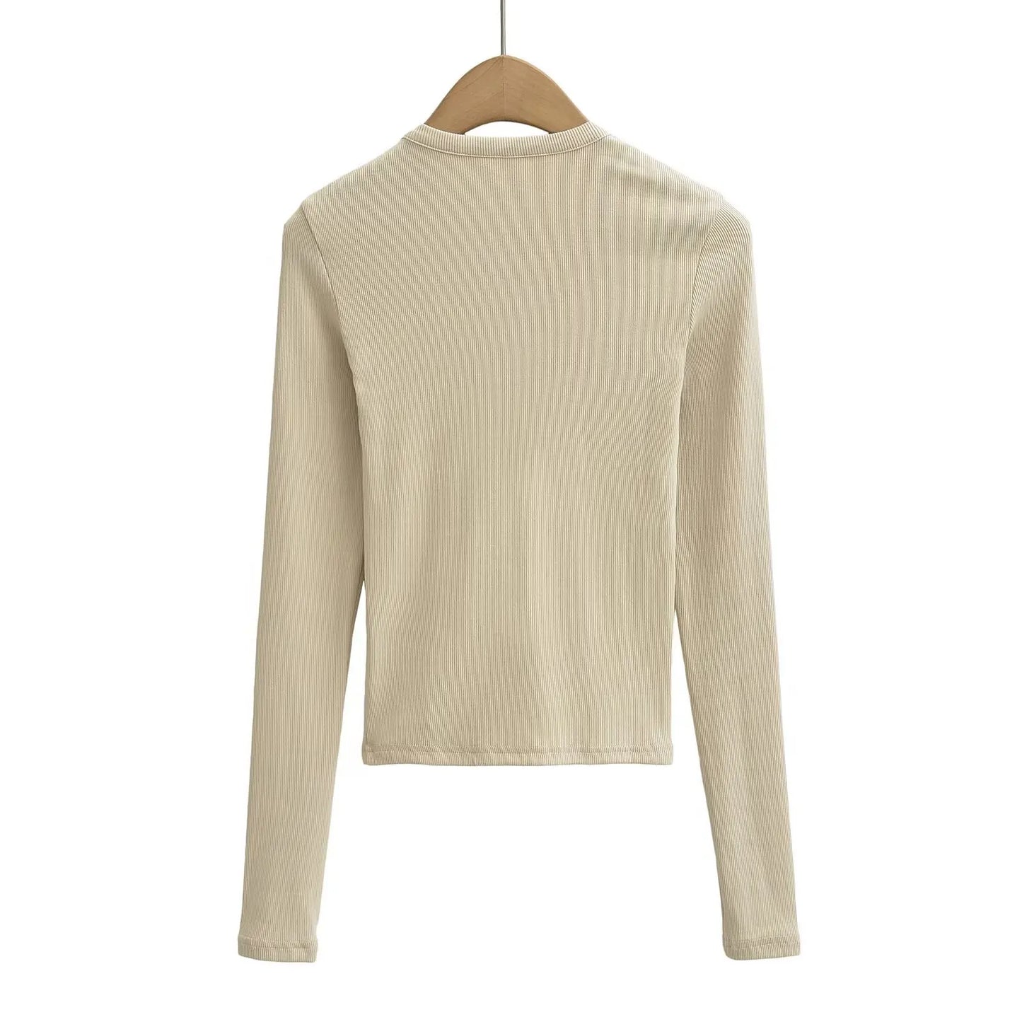 Women's Snake Bone Pattern Half Zip Shirt - Retro Long Sleeve Slim Fit Casual Top