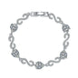 Moissanite Chain Link Bracelet 18K  Bracelet