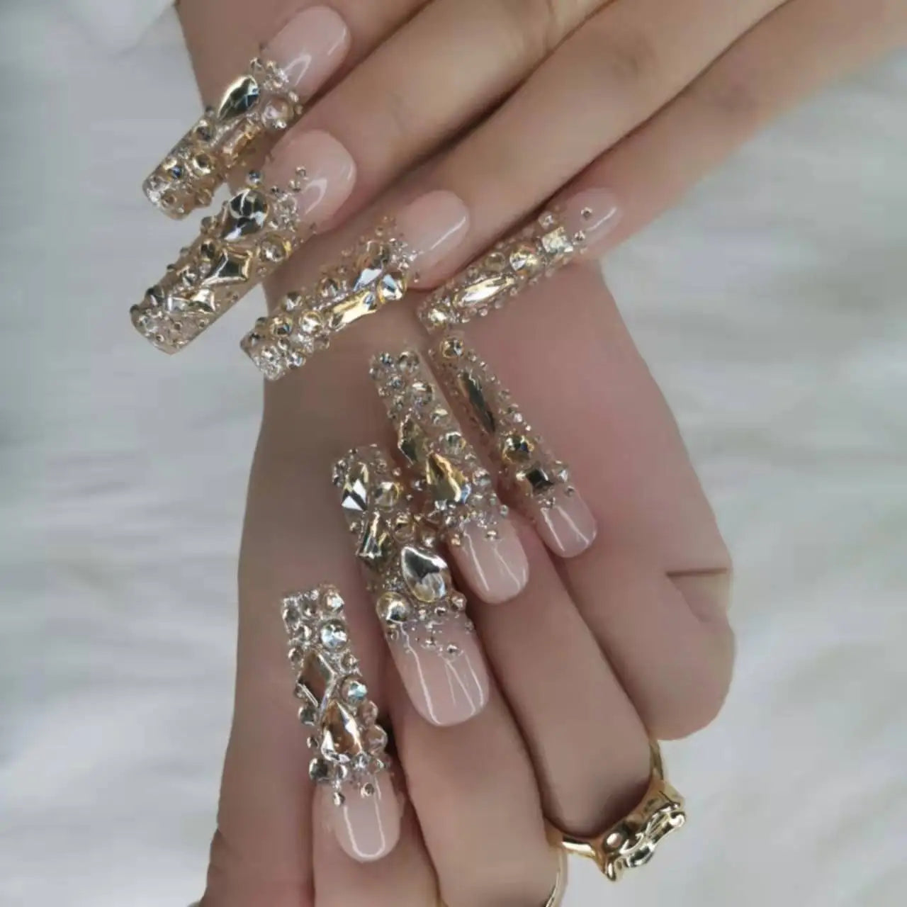 Custom Handmade Acrylic Press-On Nails