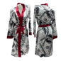 Luxury Money Print Satin Bathrobe & Sash