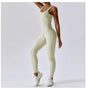 Seamless Yoga Jumpsuit Backless Workout Romper