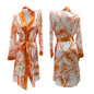 Luxury Money Print Satin Bathrobe & Sash