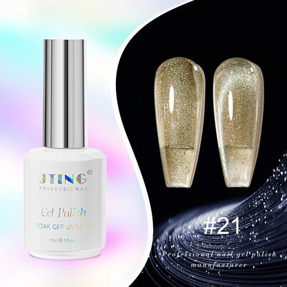 JTING Cat Eye Gel Nail Polish 24-Color Set with Magnet - Complete Collection Kit