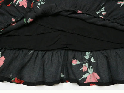 Floral French Retro Dress - Casual Chiffon Summer Dress