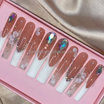 Luxury Handmade Press-On Nails with Designs
