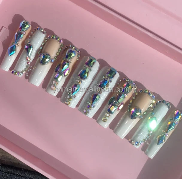 Luxury Handmade Press-On Nails with Designs