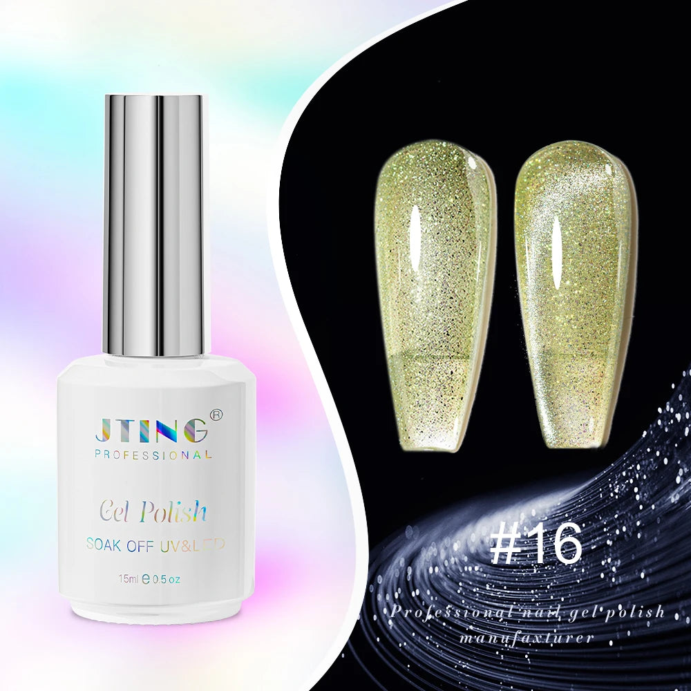 JTING Cat Eye Gel Nail Polish 24-Color Set with Magnet - Complete Collection Kit