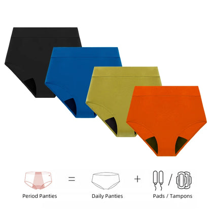 High Waist Leakproof Period Swimwear - 4-Layer Absorbent Swim Bottom