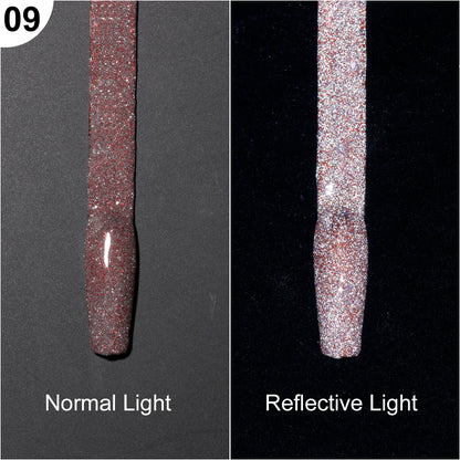 Super Reflective Disco Liner Gel Polish 12-Color Set - Nail Art Painting Collection