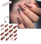 French Style Press-On Nails - 24 Piece Acrylic Artificial Nail Set